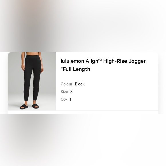 Lululemon Women’s Align High Rise Jogger Full Length size 8 black - Picture 6 of 6